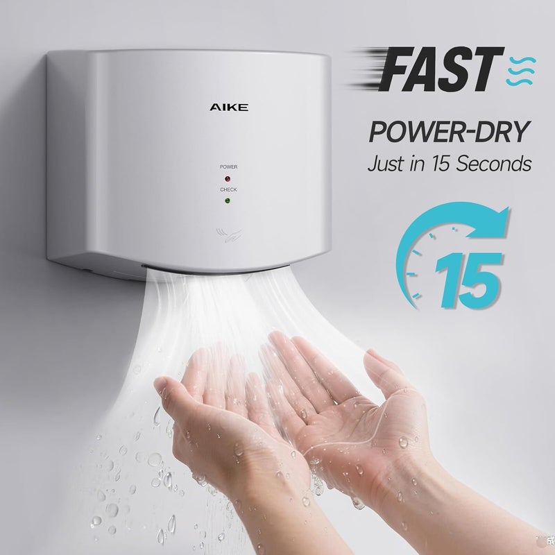 AIKE مجفف يدوي مدمج هوائي 110 فولت 1400 واط فضي (مع قابس 2 دبوس) نموذج AK2630S - Image 2